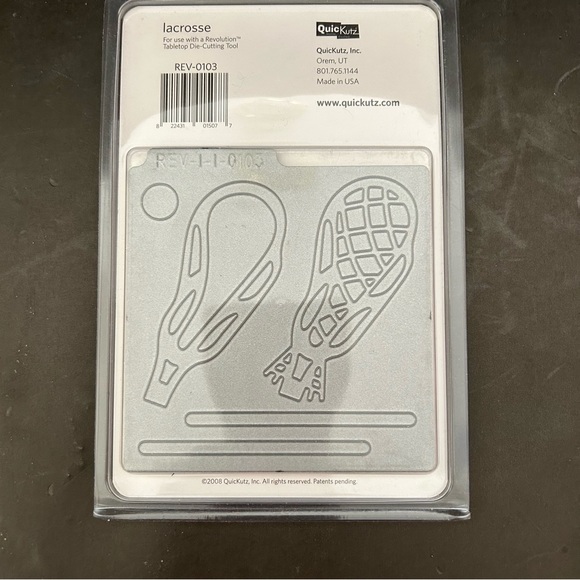 Lot of 3 Quickutz 4”x4” Sports sticks & balls cutting dies - Picture 4 of 14